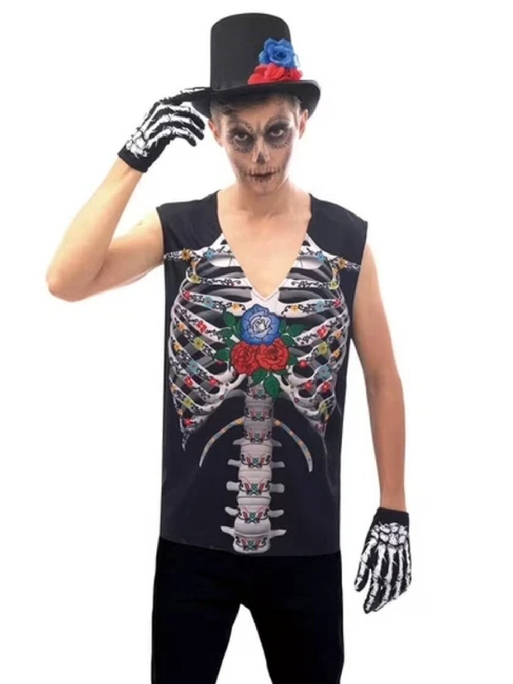 Partyholic Mister Skeleton Halloween Costume